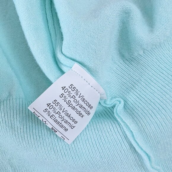 Red Blue Embroidered Cherry Pattern Cropped Cardigan Twee Coquette Dollette Sz M - Picture 7 of 8